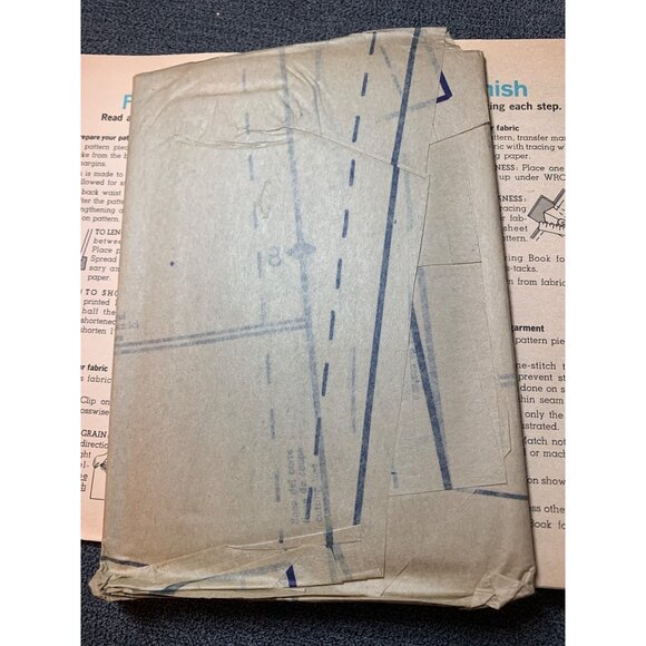 Simplicity 8362 Skirt Pantskirt Sewing Pattern 1970s 23" Waist uncut - Picture 4 of 5